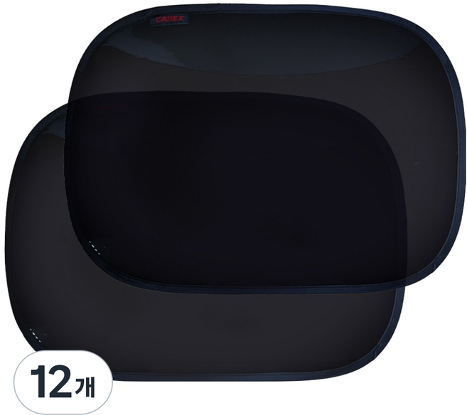 韓國 CAREX UV防護貼膜型遮陽板, 黑色, 12個