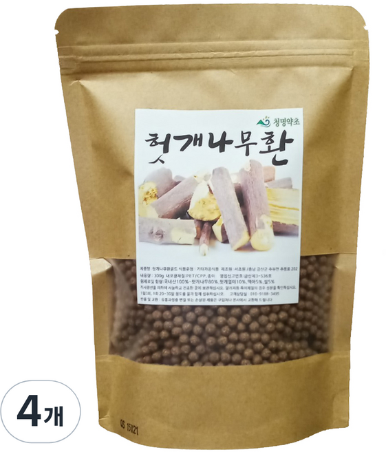 청명약초 헛개나무환 골드, 4개, 300g