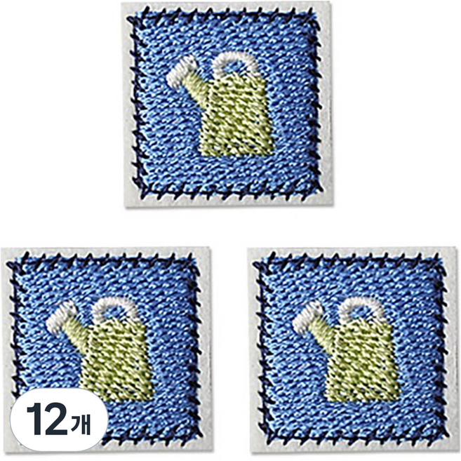 Button King 東大門鈕扣王 熱接著式刺繡臂章貼片, 12個, 灑水器