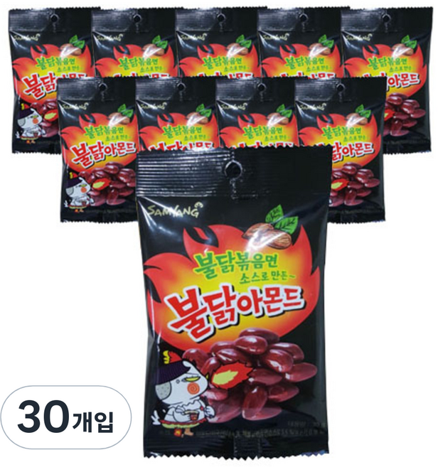 삼양 불닭 아몬드, 30g, 30개입
