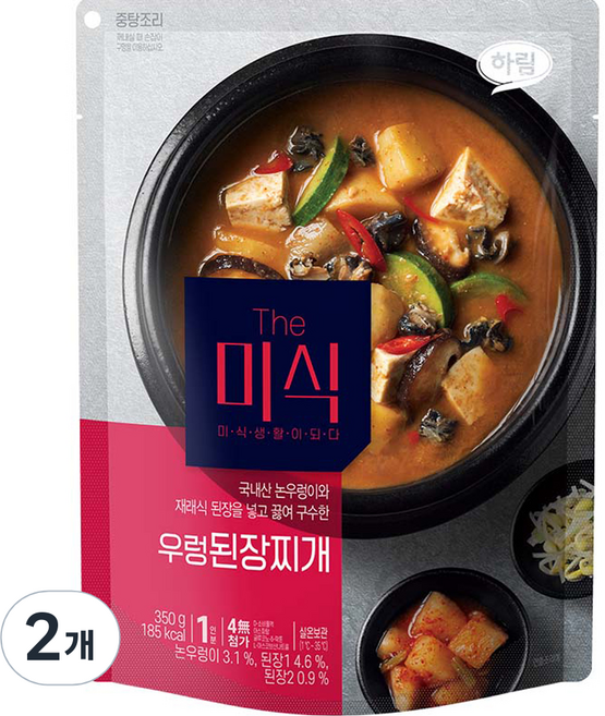 더미식 우렁 된장찌개, 350g, 2개