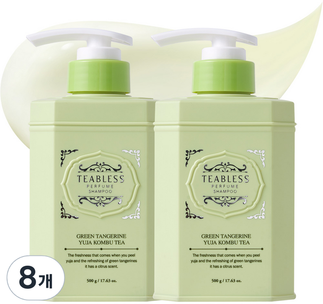 티블레스 퍼퓸 탈모샴푸 콤부티 청귤유자, 500g, 8개