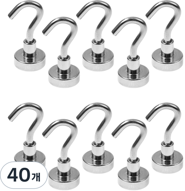 코멧 심플 네오디뮴 고리자석 16mm 10p, 40개