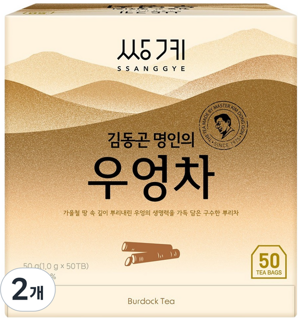 SSANGGYE 牛蒡茶, 1g, 2個, 50入