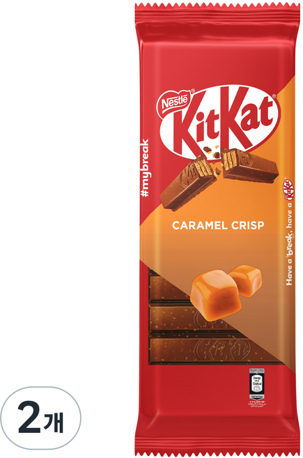 KitKat 타블렛 카라멜 크리스프, 120g, 2개