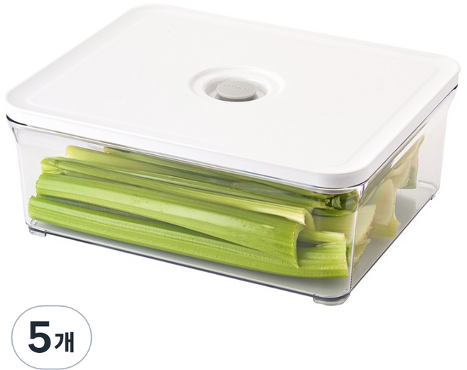 바퀜 마하 베이직 밀폐용기 4L, 5개, 단품