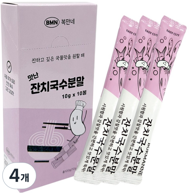 BMN FOOD 美味派對湯麵 10入, 100g, 4個