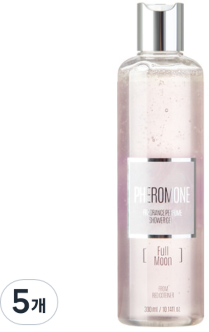 레드컨테이너 페로몬향 퍼퓸 샤워젤 풀 문, 300ml, 5개