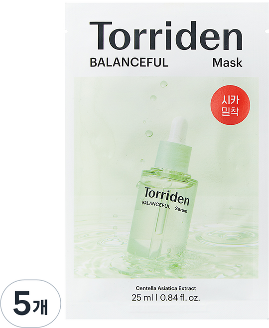 토리든 밸런스풀 시카 마스크, 1개입, 5개