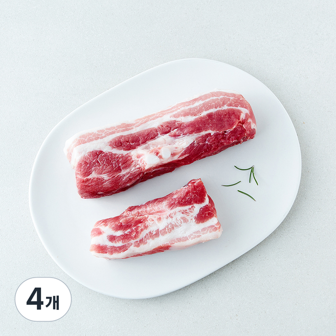 무항생제 인증 한돈 삼겹살 수육용 (냉장), 4개, 500g