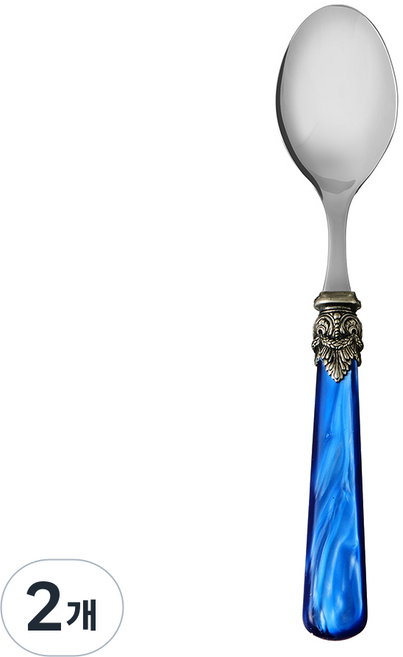 EME 나폴레옹 커트러리 테이블스푼, 펄 블루, 단품, 2개
