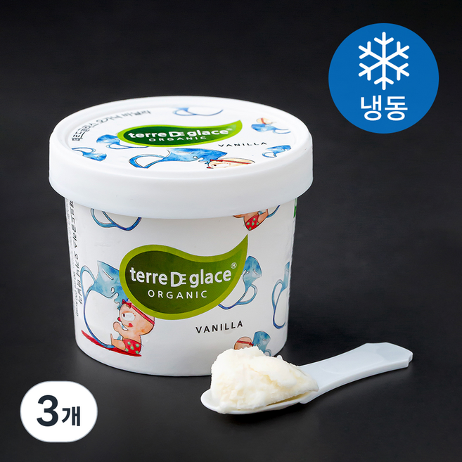 떼르드글라스 오가닉 바닐라 아이스밀크 (냉동), 90ml, 1개입, 3개