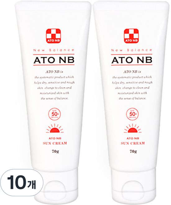 아토엔비 유아선크림 SPF50+ PA++++, 70g, 10개