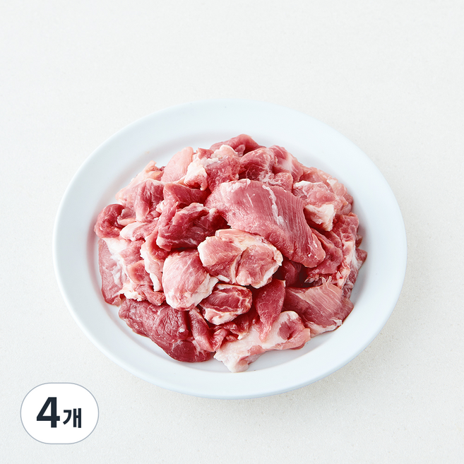 무항생제 인증 한돈 삼겹 찌개용 (냉장), 4개, 300g