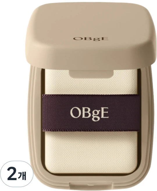 OBge 오일 컨트롤 피니셔 파우더 팩트 5g, 2개 - 쿠팡