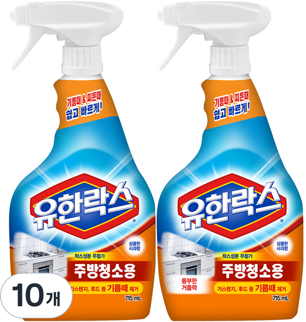 유한락스 주방청소용, 715ml, 10개