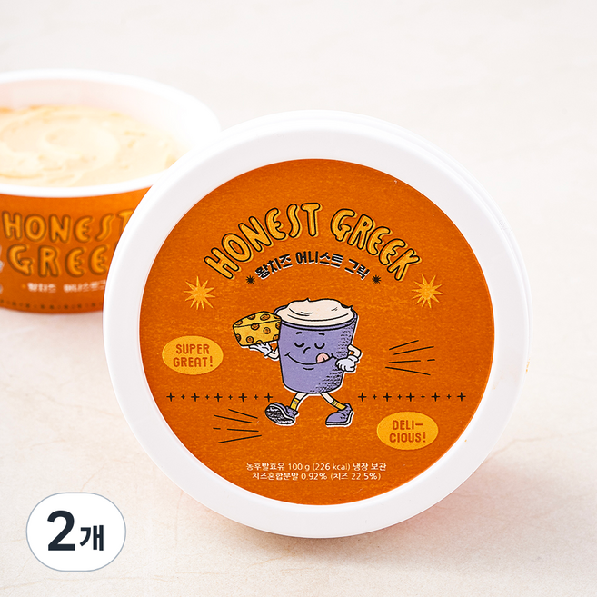 어니스트그릭 황치즈, 100g, 1개입, 2개