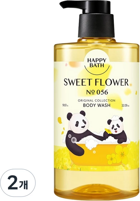 해피바스 바오패밀리 오리지널컬렉션 대용량 바디워시 스윗 유채꽃향, 910ml, 2개 - 쿠팡