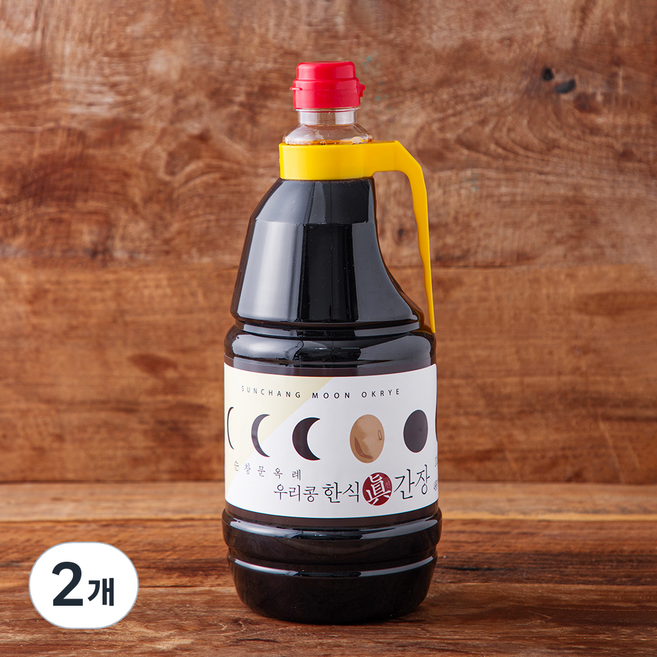 순창문옥례식품 우리콩 한식 진간장, 1.8L, 2개