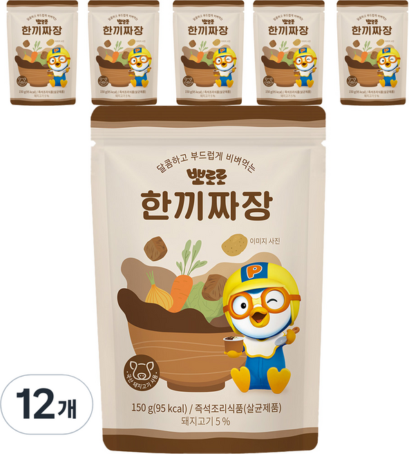 뽀로로 한끼짜장, 150g, 12개