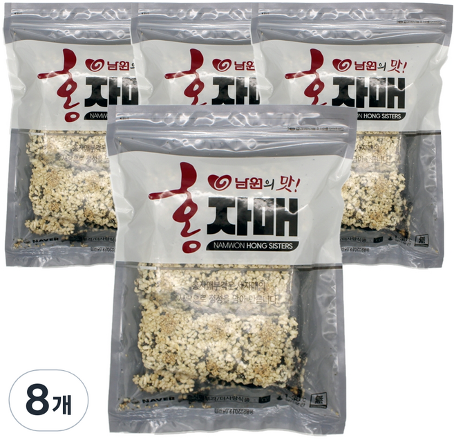 홍자매부각 대용량 김부각, 130g, 8개
