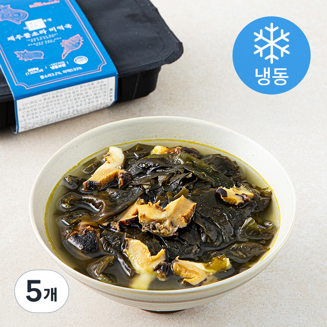 더반찬 해녀의부엌 제주뿔소라 미역국 (냉동), 550g, 5개