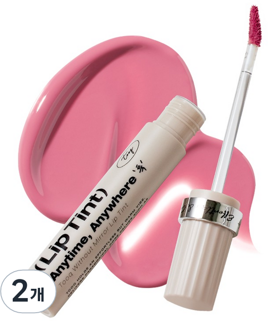 투크 윗아웃 미러 립틴트, 17 노체 핑크, 2개