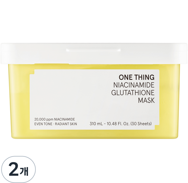 원씽 나이아신아마이드 글루타치온 마스크, 2개, 30개입