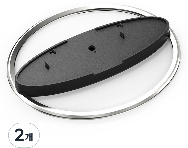 스페이스쉴드 소니 플레이스테이션 5 / 프로 / 슬림 호환 알파 메탈 엣지 콘솔 수직 버티컬 스탠드 받침대, 블랙실버, 2개