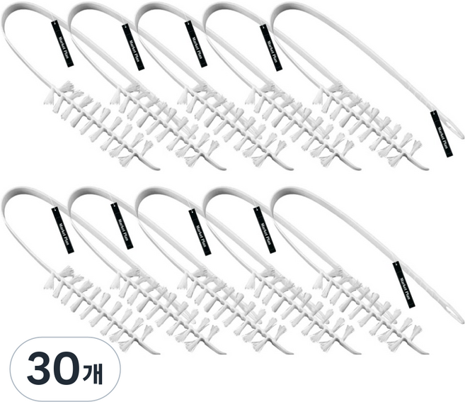 마켓플랜 세탁기 틈새 브러쉬 청소솔, 화이트, 30개
