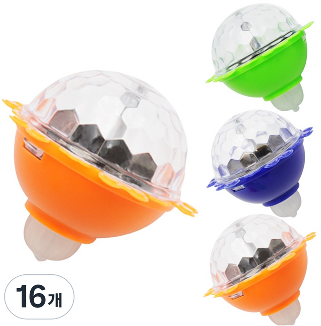 agaplus 旋轉LED發光手陀螺, 16個, 隨機出貨