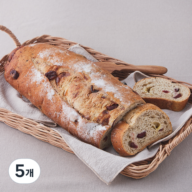 브로드카세 쌀 발효종 얼그레이 치즈 깜바뉴, 400g, 1개입, 5개