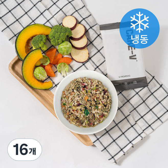 하이독 강아지 케어브이 키드프 냉동 사료, 말고기, 50g, 16개