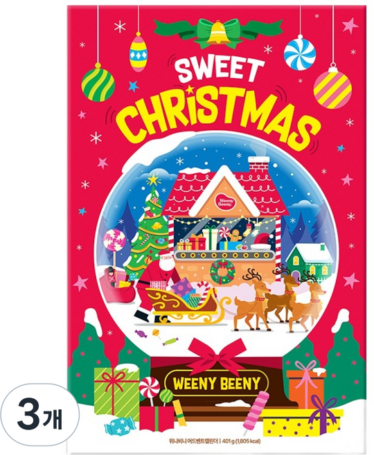 Weeny Beeny 聖誕倒數日曆 401g, 3個, 單品