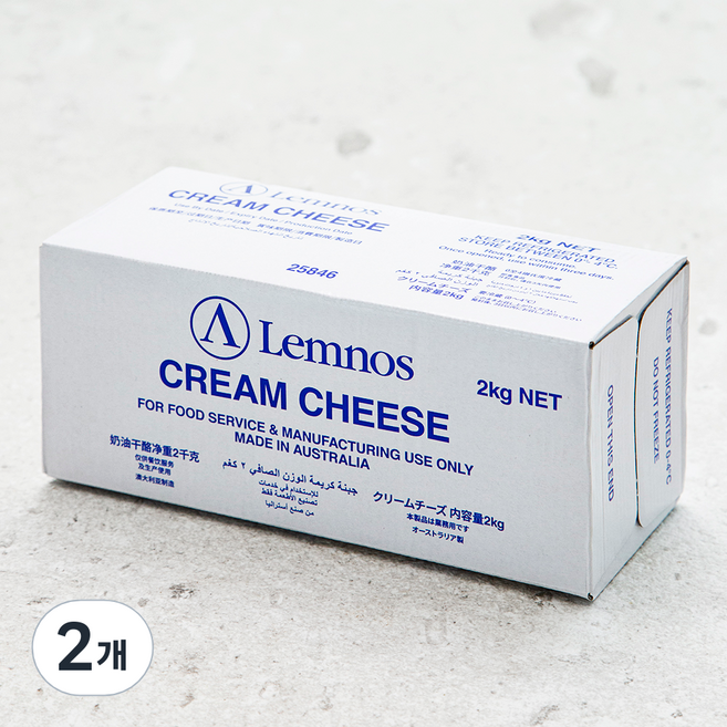 램노스 크림치즈, 2kg, 1개입, 2개