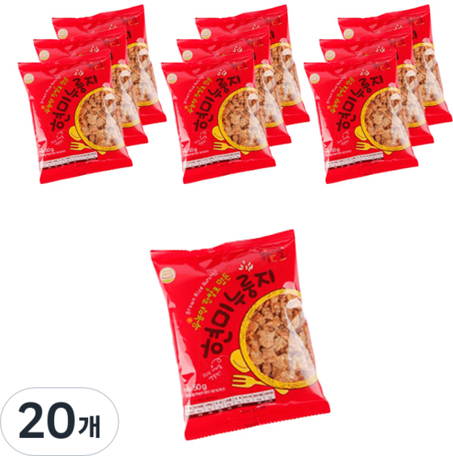 농부의딸 현미 누룽지, 50g, 20개