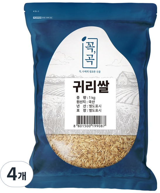 두보식품 국내산 귀리쌀, 1kg, 4개