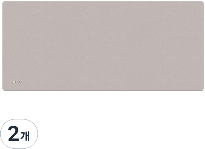 앱코 파스텔 데스크 마우스 롱 패드, 베이지, 2개