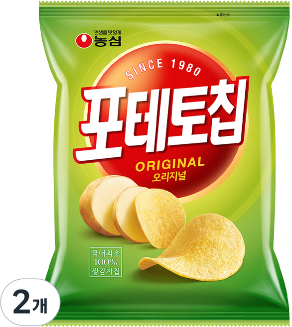 포테토칩 오리지널, 110g, 2개
