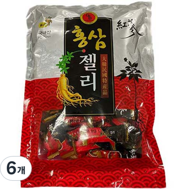 명성제과 고려홍삼젤리, 500g, 6개