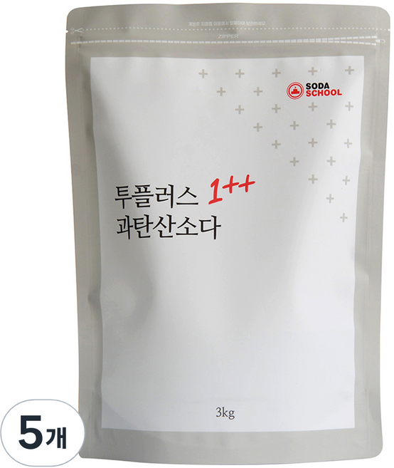 소다스쿨 투플러스 과탄산소다, 5개, 3kg