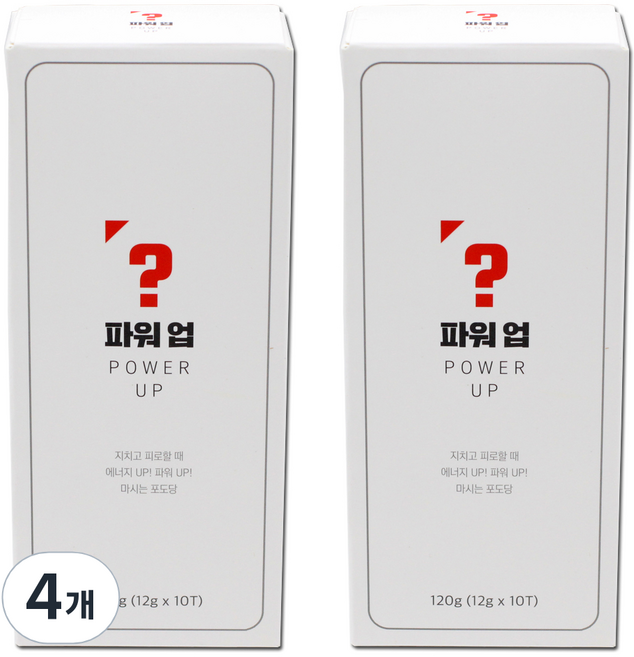 파워업 마시는 포도당 수분충전제, 4개, 120g