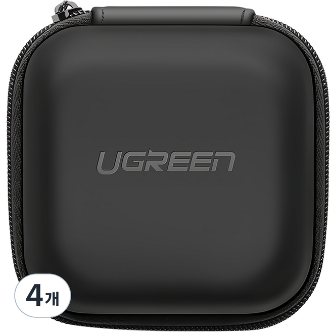 유그린 EVA 미니 디지털 스토리지백, LP128-B000-40816, 블랙, 4개