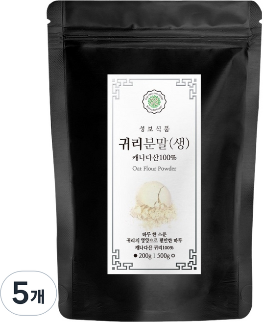 성보식품 귀리분말, 200g, 5개