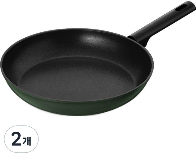 바겐슈타이거 톤앤톤 티타늄코팅 프라이팬 딥그린톤, 2개, 28cm