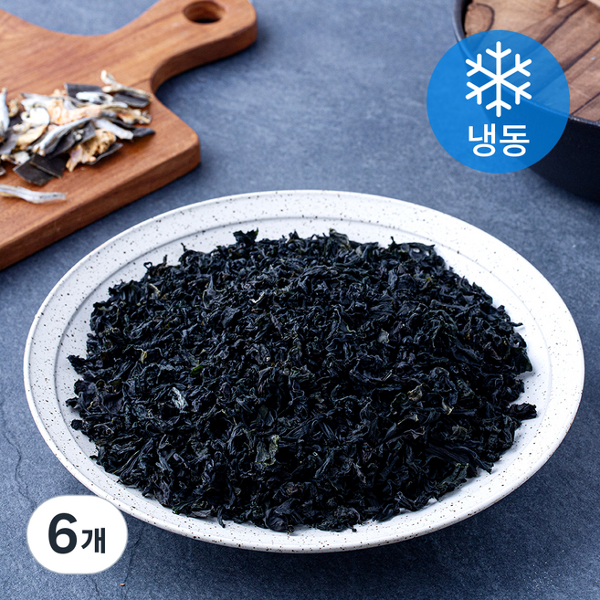 사랑해어 자른 미역 (냉동), 6개, 200g