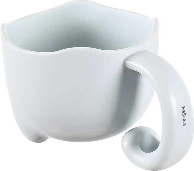 FaSoLa 多功能貓咪漱口杯, 湖水藍, 1個