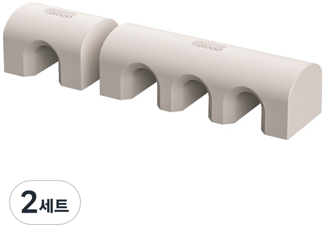 엘라고 마그네틱 케이블 매니지먼트 2종 세트, 스톤, 2세트