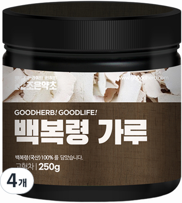 조은약초 백복령 가루, 250g, 4개