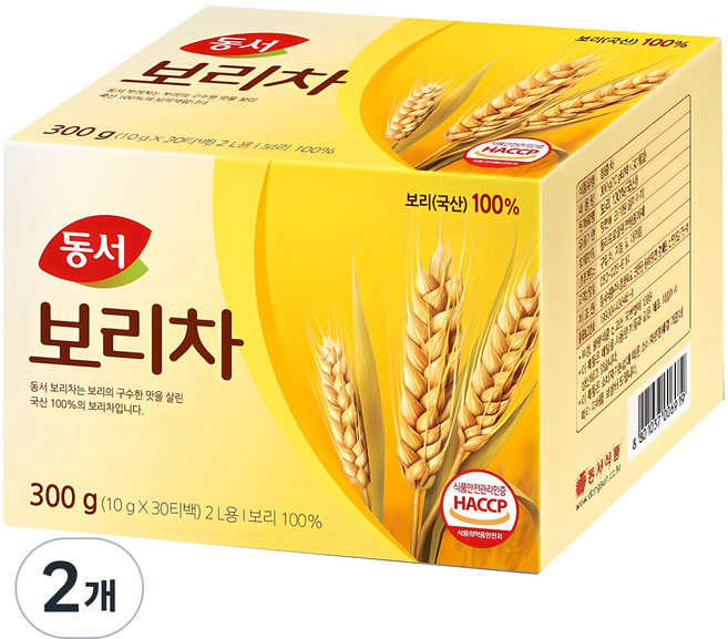 동서 보리차, 10g, 30개입, 2개